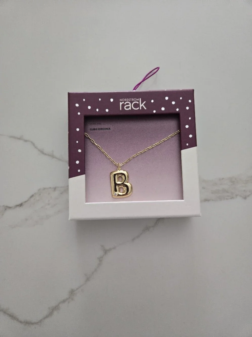 Nordstrom Kids Gold 'K' Initial Necklace
